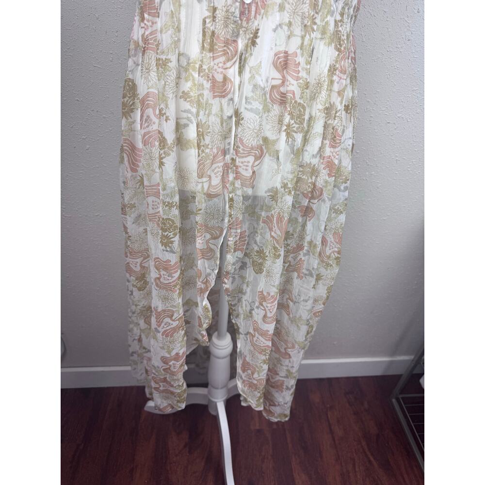NWT Free People Lady of Avalon Sheer Ruffle Duster size Medium - Picture 3 of 6